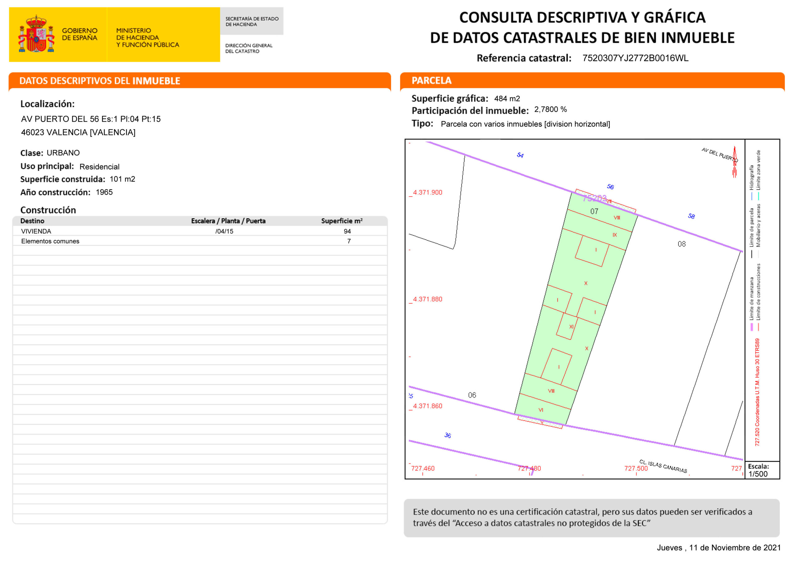 Ficha catastral